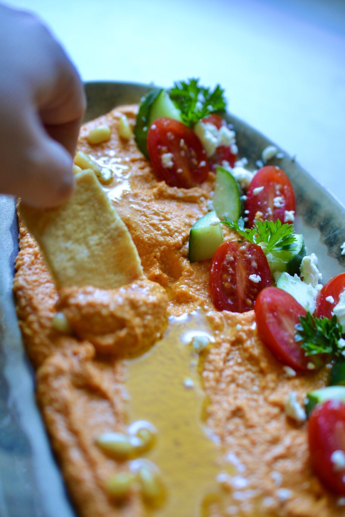 Roasted Red Pepper Hummus