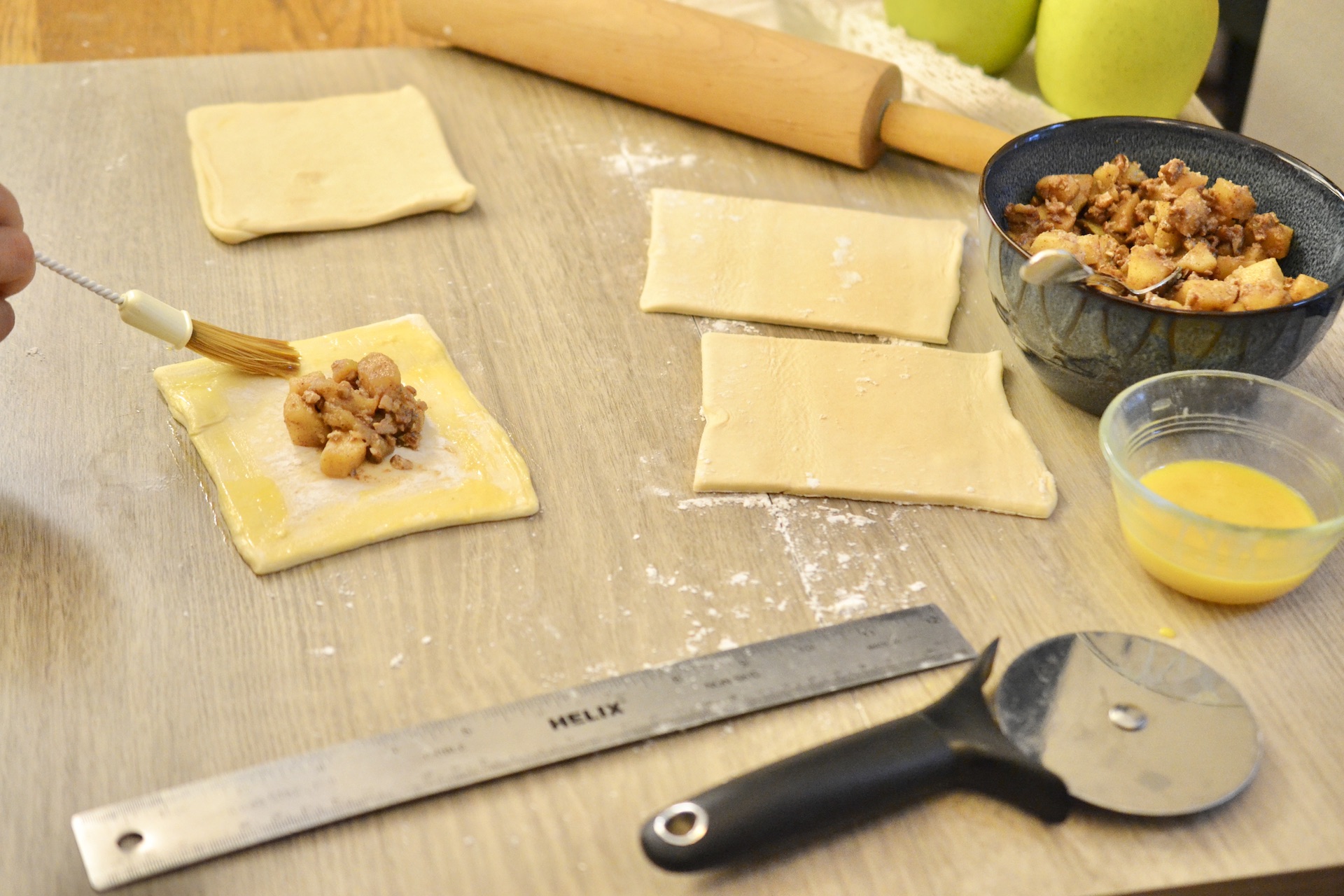 Apple Turnovers with Maple Glaze